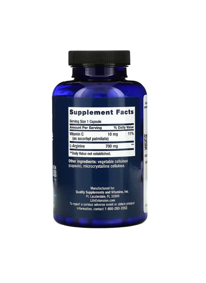 L Arginine Caps 700 mg 200 Capsules