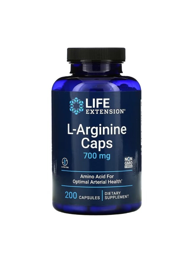 L Arginine Caps 700 mg 200 Capsules