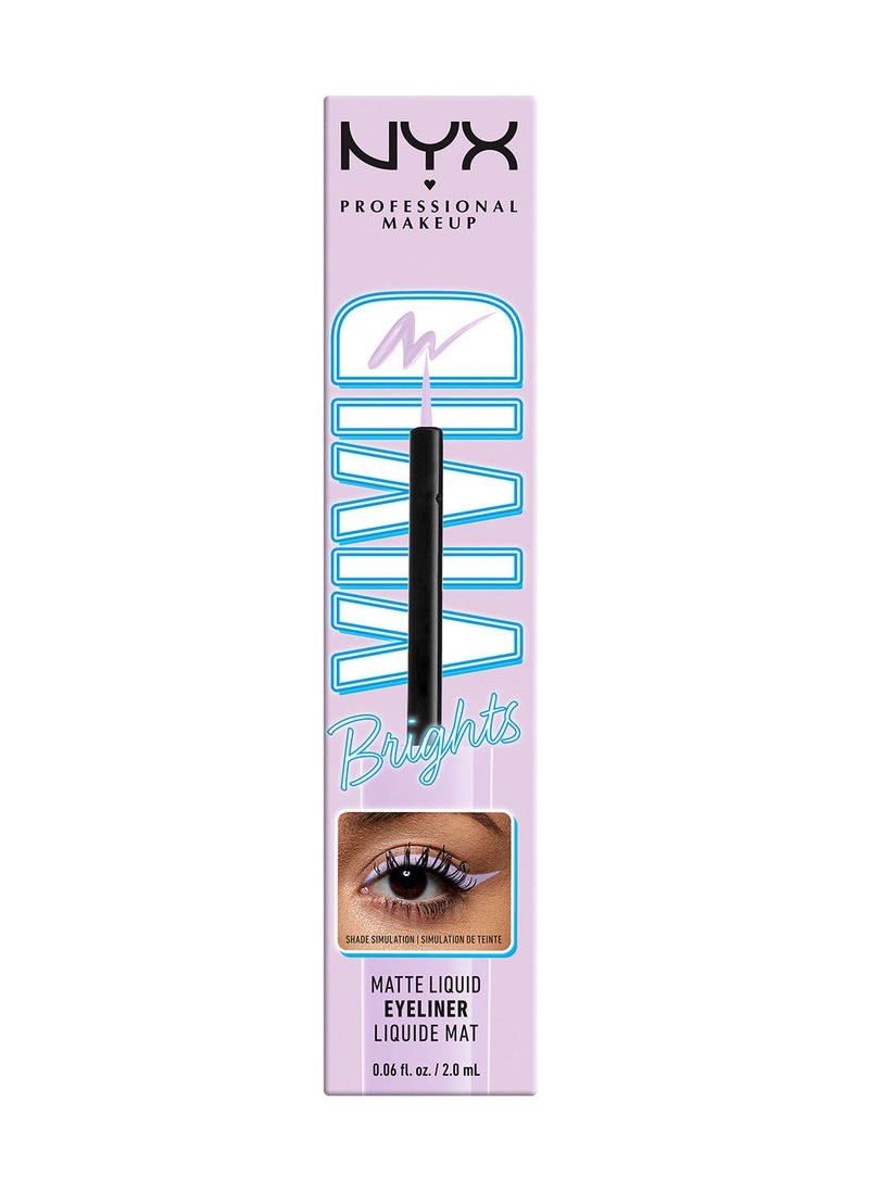 Vivid Brights Colored Liquid Eyeliner - Lilac Link