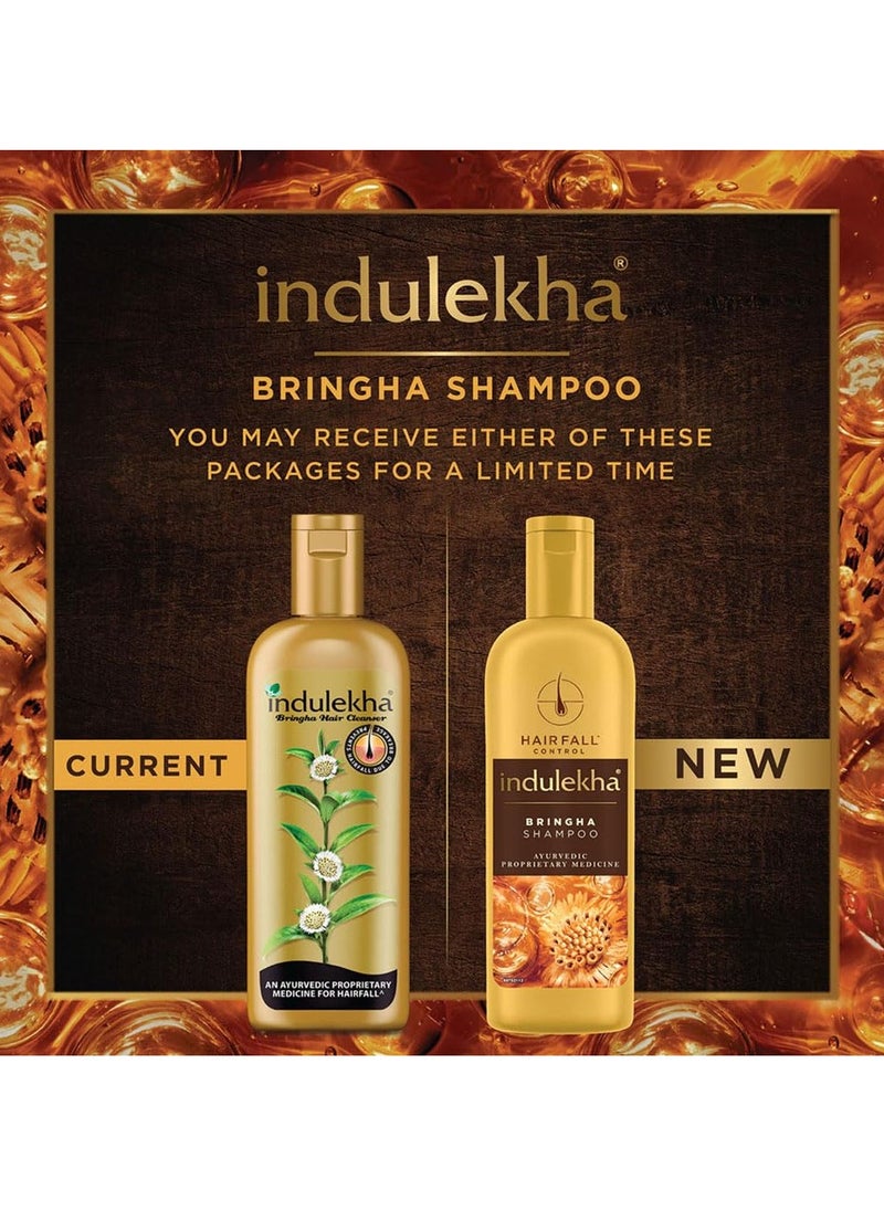 Indulekha Bringha Shampoo, Proprietary Ayurvedic Medicine For Hair Fall, Free From Parabens, Synthetic Dyes And Synthetic Perfume, 340ml