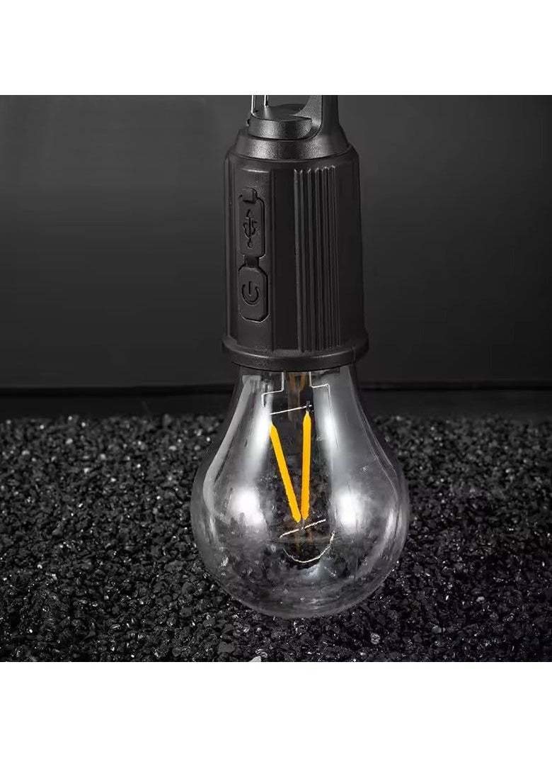 Tent Light Bulb - Portable, Dimmable, & Long-Lasting Camping Light, Hanging Camping Lantern,