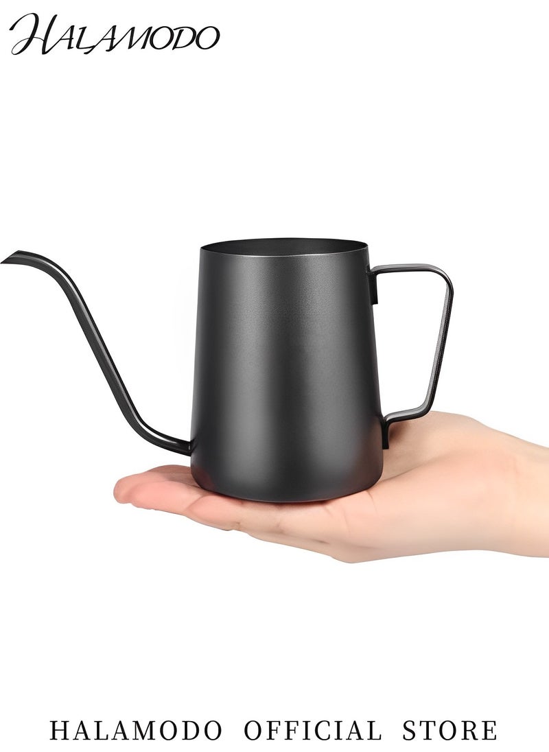 350ml Small Coffee Pot Pour Over Kettle Gooseneck Spout Coffee Maker Hanging Ear Long Narrow Drip Hand Brewed Coffee Cup Stainless Steel Coffee Pot