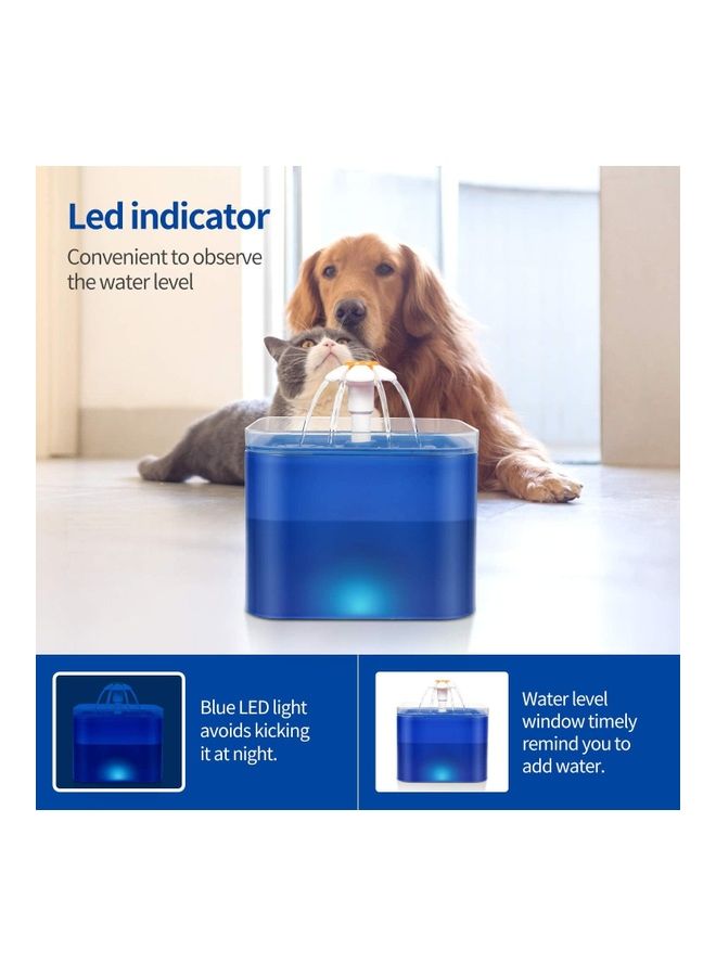 Automatic Pet Drinking Water Fountain Blue