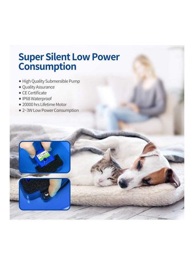 Automatic Pet Drinking Water Fountain Blue