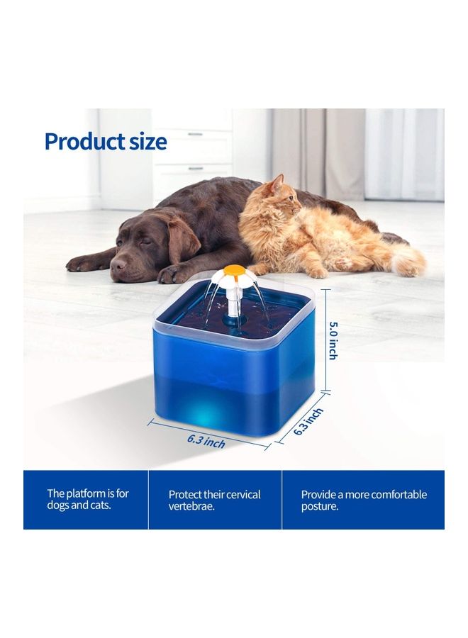 Automatic Pet Drinking Water Fountain Blue