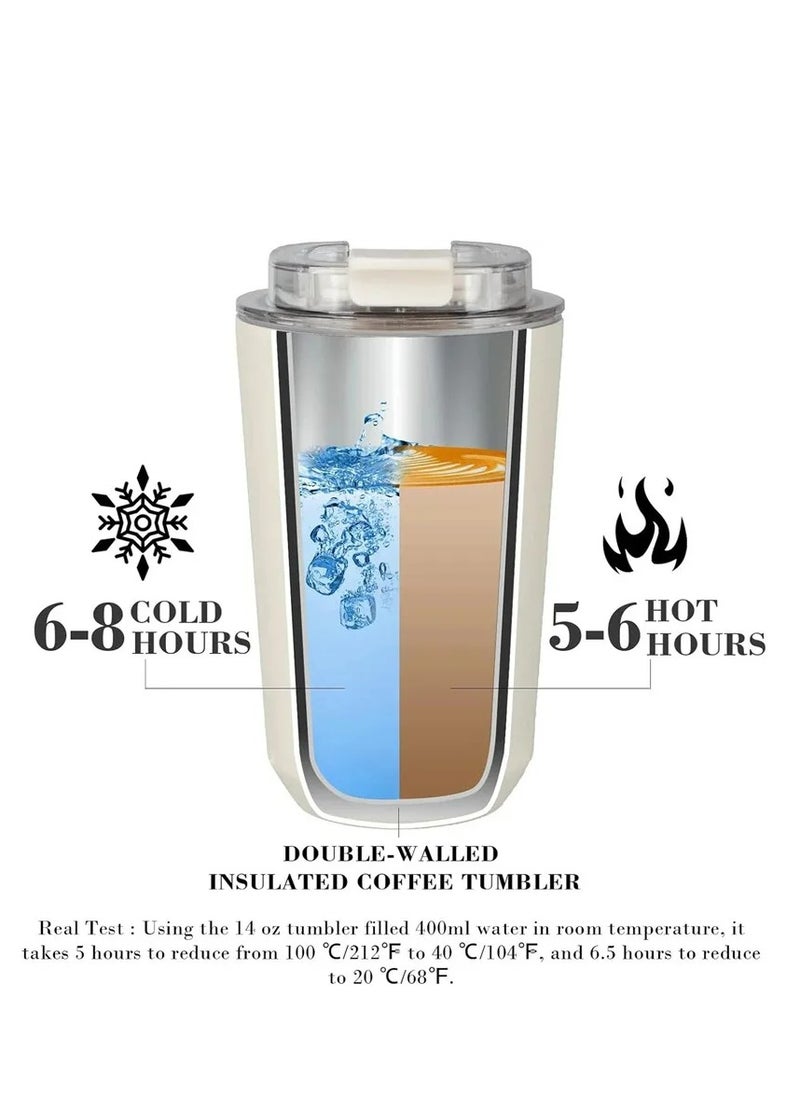 320ML Beverage Cup Travel Portable Car Drinking Cup Stainless Steel Vacuum Leak proof 320ML Coffee Thermos（red）