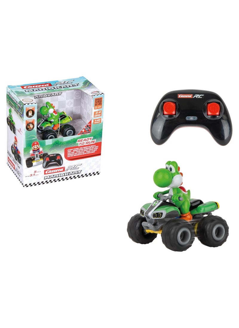 RC I 2.4GHz Mario Kart Yoshi Quad 1:40 I Remote Controlled Quad I Officially Licensed I Authentic Design I For Nintendo Fans I Fast Action I Offroad Fun