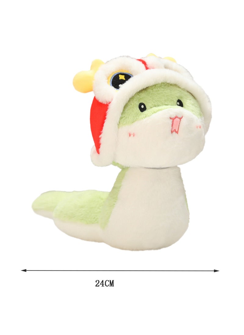 24 CM Cute Cartoon Snake Plush Toy Soft Stuffed Doll For Girls And Boys All Ages Gift (Style 1)