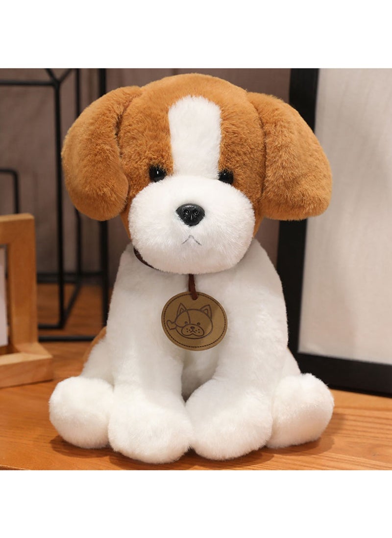 25 CM Simulation Dog Plush Toy Soft Stuffed Cute Animal Doll For Girls And Boys All Ages Gift (Style 1)