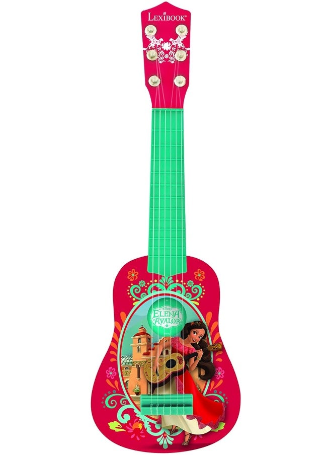 Lexibook Disney Elena Of Avalor Elena My First Guitar For Children, 6 Nylon Strings, 21’’ Long, Guide Included