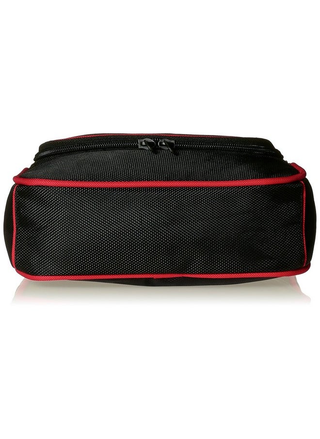 Swiss Military Compact Travel Toiletry Bag with Convenience Handle, Water-Resistant Design, and Multiple Pockets | Rhombus Pattern Polyester | TB1