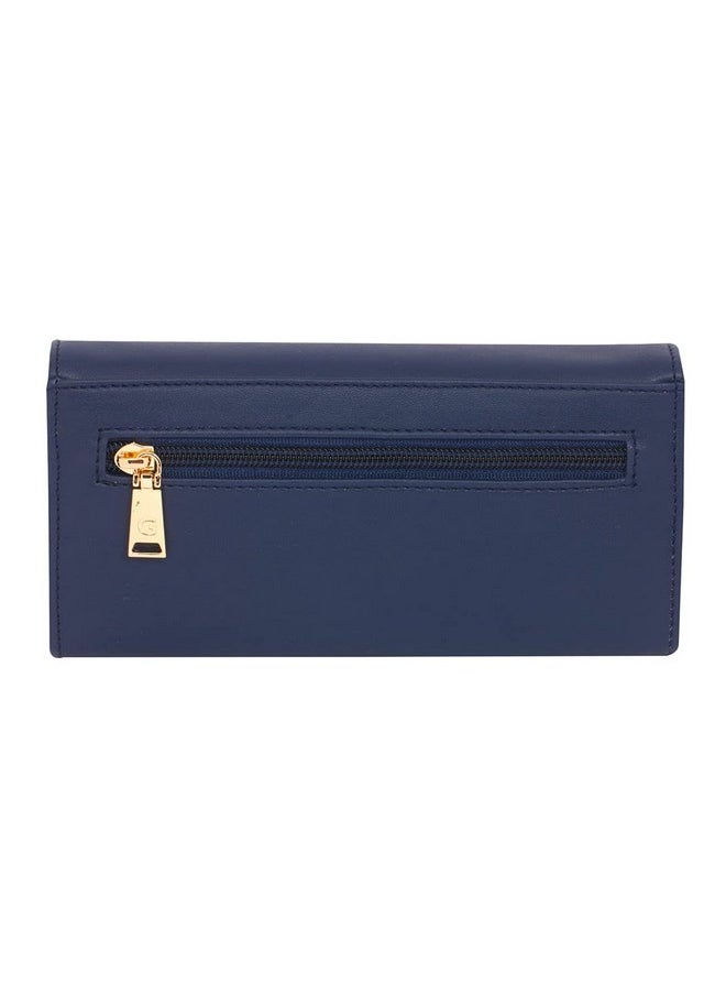 Giordano Women's PU Leather Wallet For Women| Navy Blue