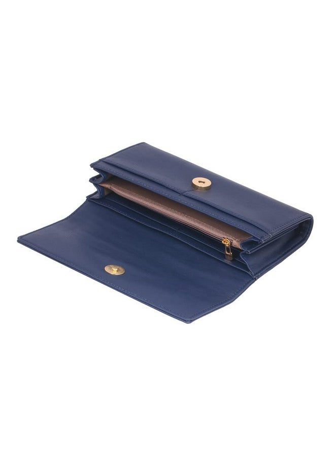 Giordano Women's PU Leather Wallet For Women| Navy Blue