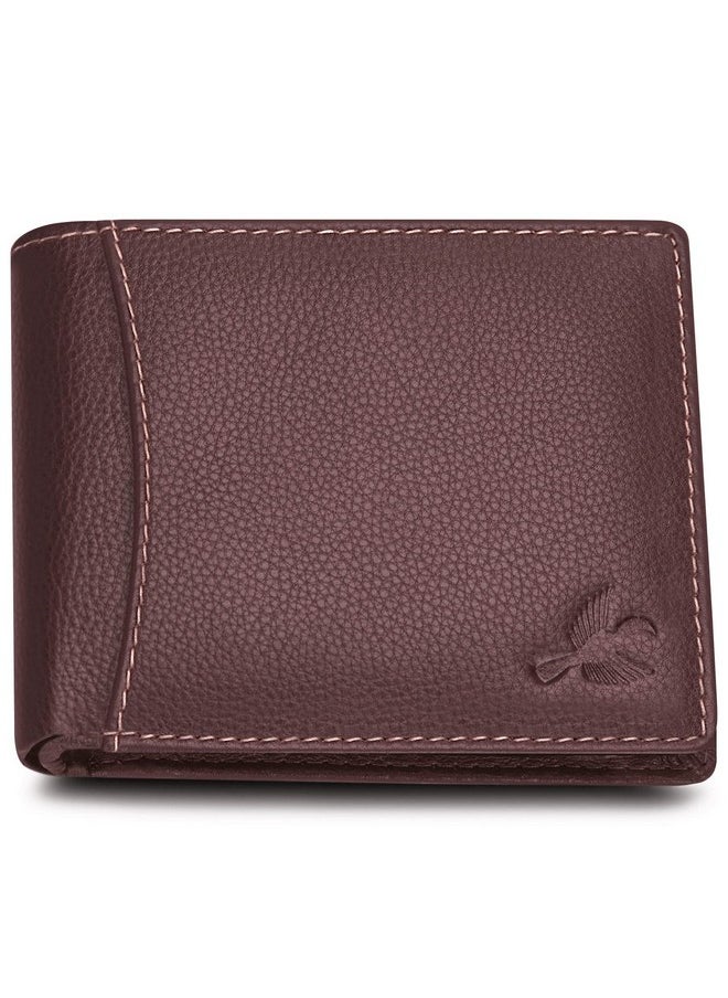 HORNBULL Themes Brown Leather Wallet for Men | Stylish Mens Wallet | RFID Blocking Wallets Men Leather