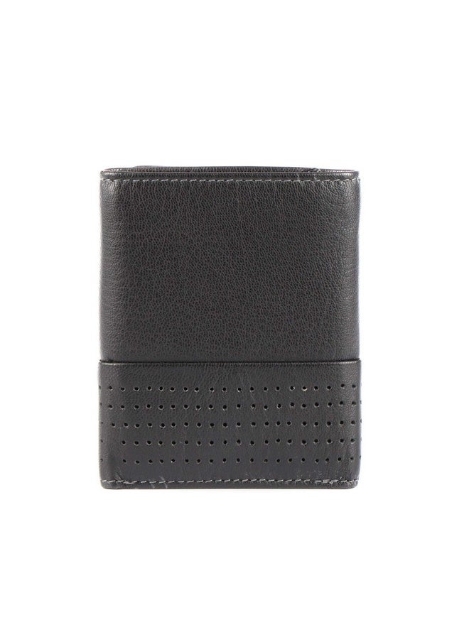 Cross Erie Men's Leather Tri-Fold Wallet -Black