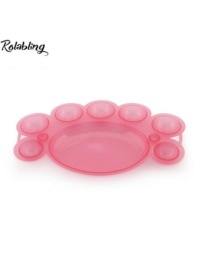 Rolabling 6 pcs Nail Art Dappen Dish Nail Art Polish Color Mixing Palettes Manicure Tool Nail Painting Mixed Color Palette Nail Gel Color Makeup Display Board