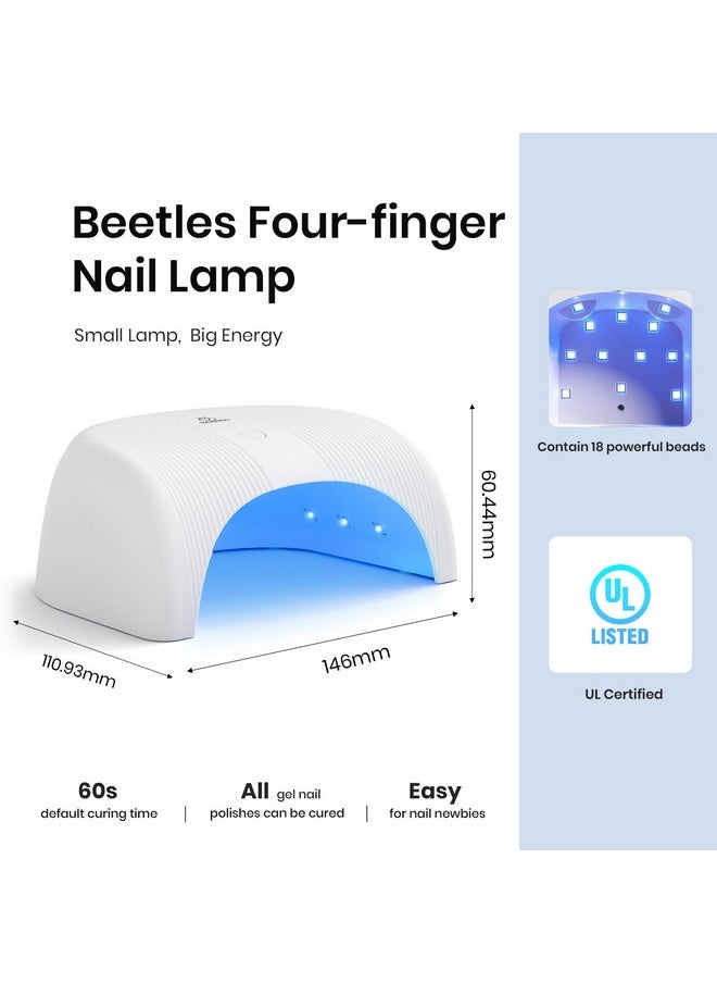 Beetles Gel Polish UV LED Nail Lamp, Fast Drying Nail Dryer Compact Manicure Light with Timer Setting Sensor Elegant Shell UV Light for Gel Nails DIY Home Gift for Her