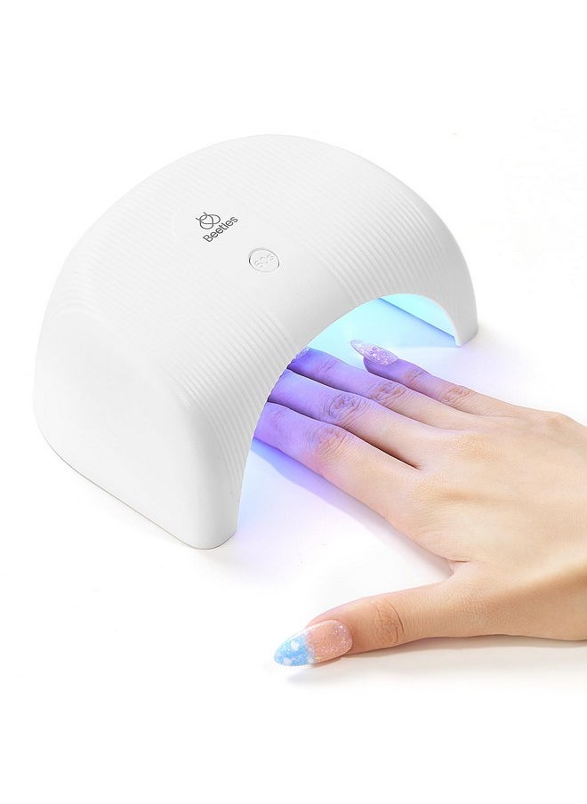 Beetles Gel Polish UV LED Nail Lamp, Fast Drying Nail Dryer Compact Manicure Light with Timer Setting Sensor Elegant Shell UV Light for Gel Nails DIY Home Gift for Her