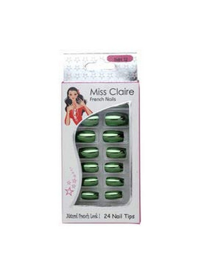 Miss Claire Miss Claire French Nails 24 Tmn12 (Ecp 18), White, 1 Count,