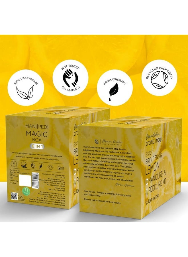 Aroma Magic Brightening Lemon Manicure & Pedicure Kit (6 step Brightening)