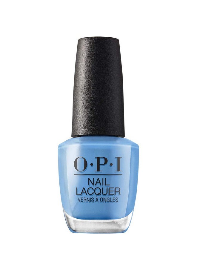 OPI Nail Lacquer Rich Girls & Po-Boys | Opaque Bright Blue Crème Chip Resistant Nail Polish | Vegan, Fast Drying, Streak Free