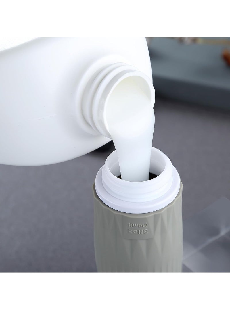 Gemice Travel Bottles for Toiletries, Travel Essentials Refillable Leak Proof Travel Size Toiletries, 3oz TSA Approved Sillicone Squeezable Travel Size Containers for Shampoo Wash Body Lotion (4 Pack)