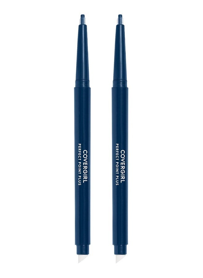 COVERGIRL Perfect Point Plus Eyeliner Pencil, Midnight Blue, 0.008 Ounce (Pack of 2)