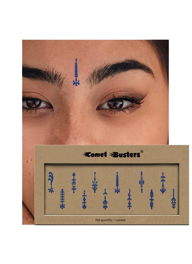 Comet Busters Long Fancy Blue Bindi (BIN705)