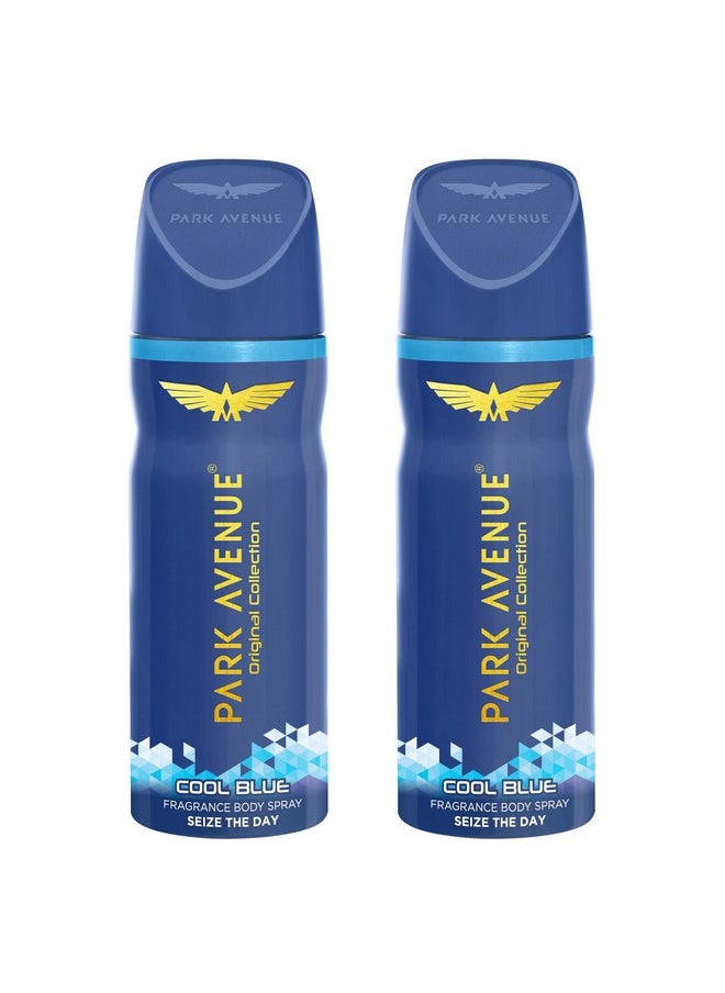 Park Avenue Men Original Collection | Deodorant Spray | Fresh Long-Lasting Aroma Cool Blue | 150Ml Each (Pack Of 2)