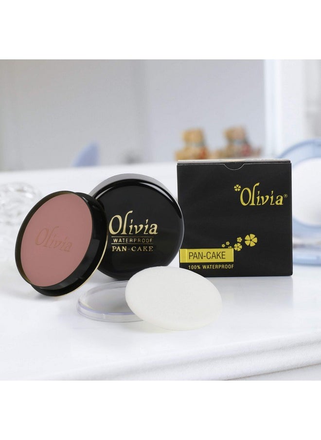 Olivia Waterproof Touch And Glow Makeup Natural, Matte, Velvety Concealer Pan Cake (Cream, 25G, Shade No.29) - Pack Of 3 Matte Finish, Medium, All, Combination, Sensitive, Dry, Normal