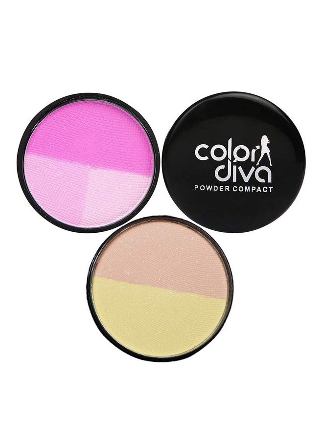 COLOR DIVA 5in1 Compact Powder With Blush 35gm