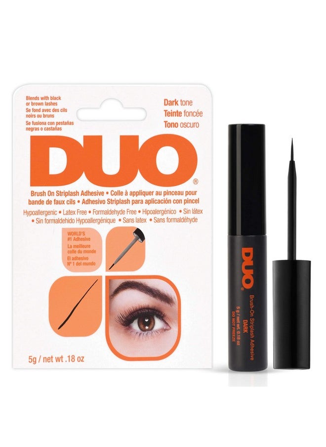 Duo Brush-On Striplash Adhesive Dark Tone 0.18 Ounce (5.3ml) (3 Pack)