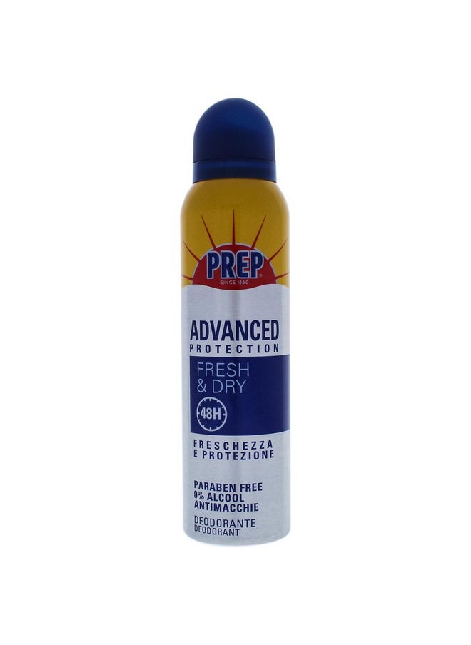 Prep Advanced Protection Fresh & Dry Deodorant By Prep for Unisex - 5 Oz Deodorant Spray, 5 Oz