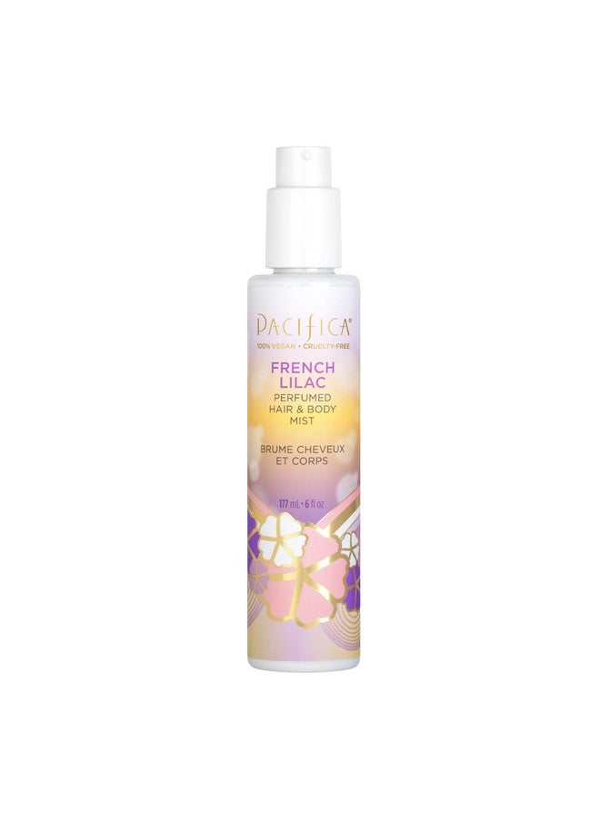 Pacifica French Lilac Perfumed Hair & Body Mist, Alcohol-Free Spray Designed For Head-To-Toe Wear, Vegan & Cruelty-Free, 6 Fl Oz