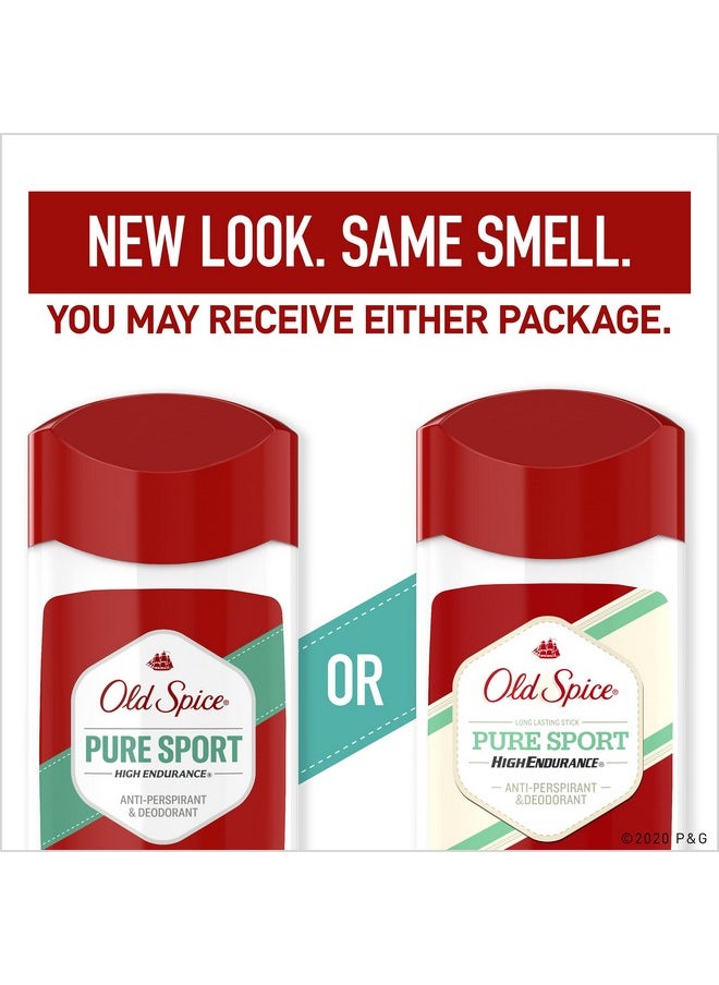 Old Spice High Endurance Anti-Perspirant Deodorant for Men, Pure Sport Scent, 3.0 oz Twin Pack