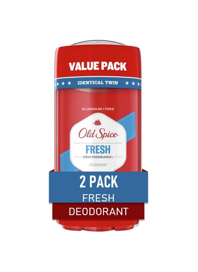 Old Spice Men's Aluminum Free Deoderant, High Endurance, Fresh Scent, 24-hr Odor Protection, 3.0 oz (Pack of 2)