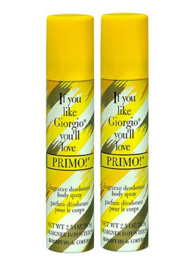 PRIMO BODY SPRAY- PACK OF 2