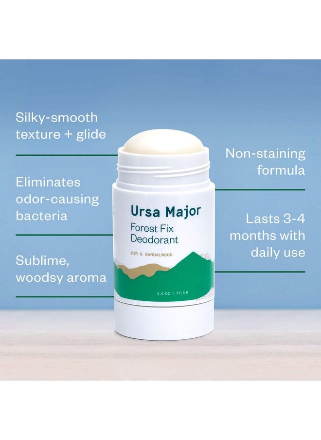 Ursa Major Natural Deodorant - Forest Fix | Aluminum-Free, Non-staining and Cruelty-Free | 2.6 ounces