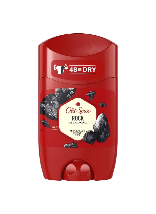 Old Spice Rock Antiperspirant Stick 50 ml Deodorant Stick for Men 48 Hours Protection Against Strong Sweating