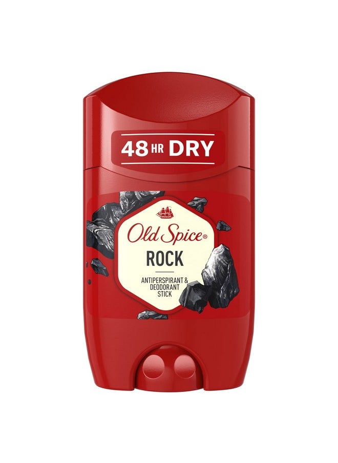 Old Spice Rock Antiperspirant Stick 50 ml Deodorant Stick for Men 48 Hours Protection Against Strong Sweating