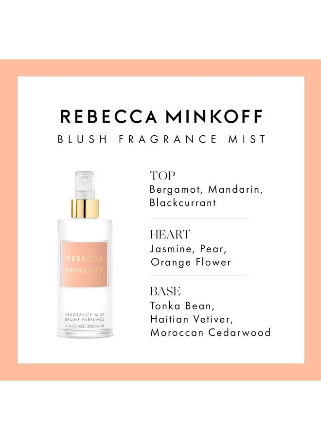 Rebecca Minkoff Blush Fragrance For Women - Sparkling Top Notes Of Citrus And Black Currant - Heart Notes Of Lush White Florals - Accentuated By Cedarwood - 6.8 Oz Fragrance Mist