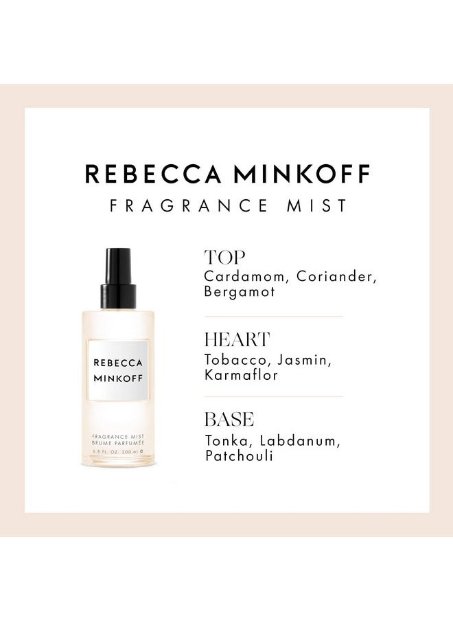 Rebecca Minkoff Fragrance For Women - Top Notes Of Italian Bergamot And Black Currant - Flowery Heart Notes Of Jasmine - Base Notes Of Tonka Bean - 6.8 Oz Fragrance Mist