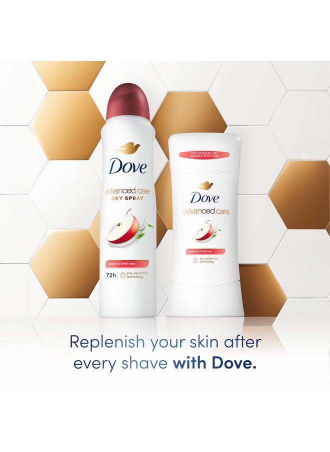 Dove Advanced Care Antiperspirant Deodorant Stick for Women, Apple & White Tea, for 48 Hour Protection And Soft And Comfortable Underarms, 2.6 oz