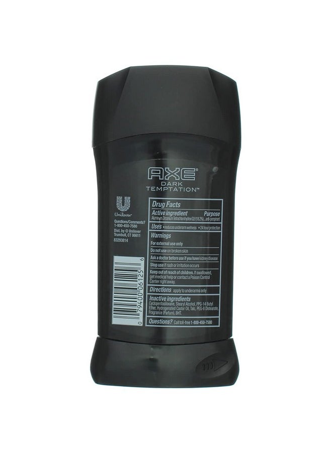 AXE Antiperspirant Deodorant Stick for Men, Dark Temptation 2.7 Ounce (Pack of 6)