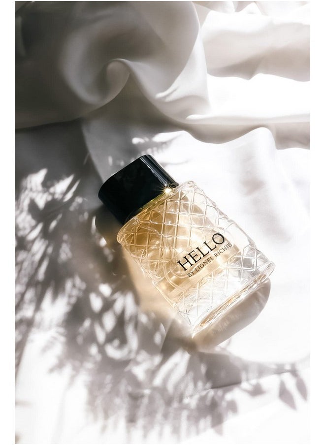Lionel Richie Hello for Men - Classic Yet Adventurous, Effortlessly Seductive Eau De Cologne Scent For Him - Refreshing Fougère Blend With Warm, Amber Notes - Intense, Long Lasting Fragrance - 3.4 oz