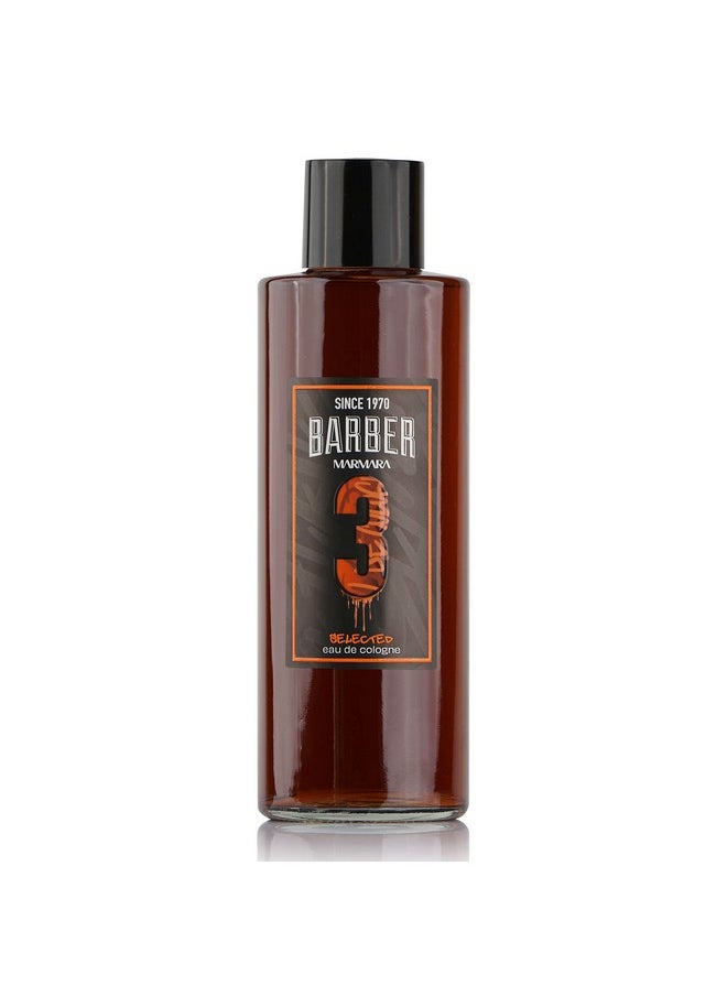 Marmara Barber Cologne - Best Choice of Modern Barbers and Traditional Shaving Fans (No 3 Orange, 500ml x 1 Bottle)