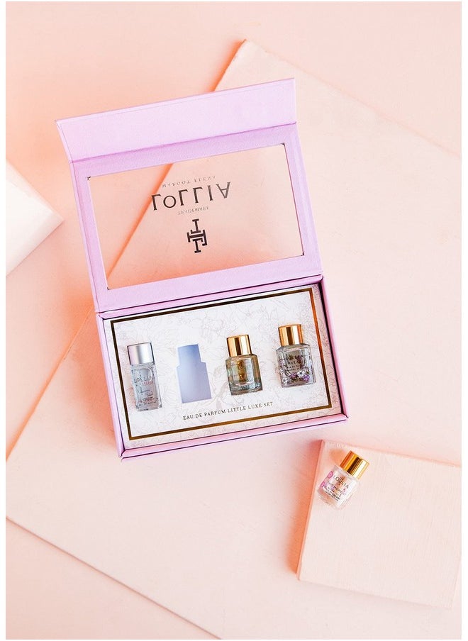 Lollia Little Luxe Eau de Parfum Bundle | A Beautifully Captivating Perfume | Sophisticated, Modern Scent Featuring Blushing Fragrance Notes