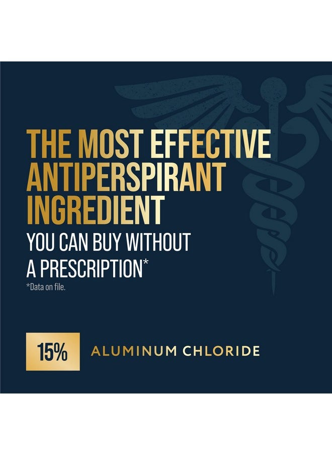 Certain Dri Prescription Strength Clinical Antiperspirant Roll-On, Hyperhidrosis Treatment for Men & Women, Long-Lasting 72hr Protection, Effective Sweat Control, Fragrance Free, 1.2 Fl oz, 3 Pack