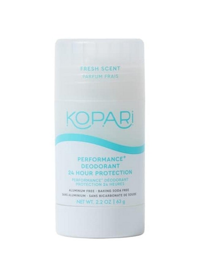 Kopari Performance Plus Aluminum-Free Deodorant, Sport Deodorant for 24 Hour Odor Protection, Non Toxic & Clean, No Parabens or Baking Soda, 2 oz
