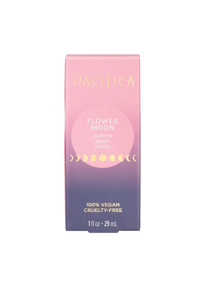 Pacifica Beauty Flower Moon Spray Perfume, Fragrances, Passion, Euphoria, Jasmine, Peach, Vanilla, Musk, Spray Perfume, Clean Perfume, Parfum, Eau de Toilette, Vegan, 1 fl oz (1 Count)
